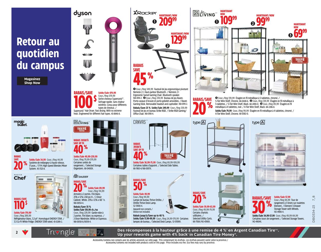 Canadian Tire Circulaire Promotionnelle La Rentr E Valable Partir