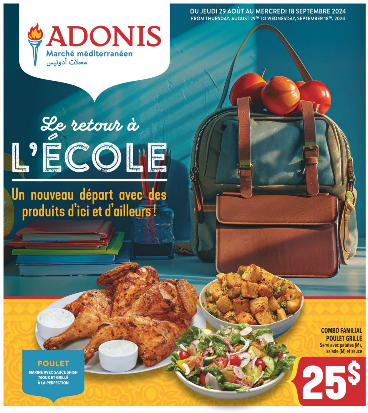 Circulaire Adonis 29.08.2024 - 04.09.2024