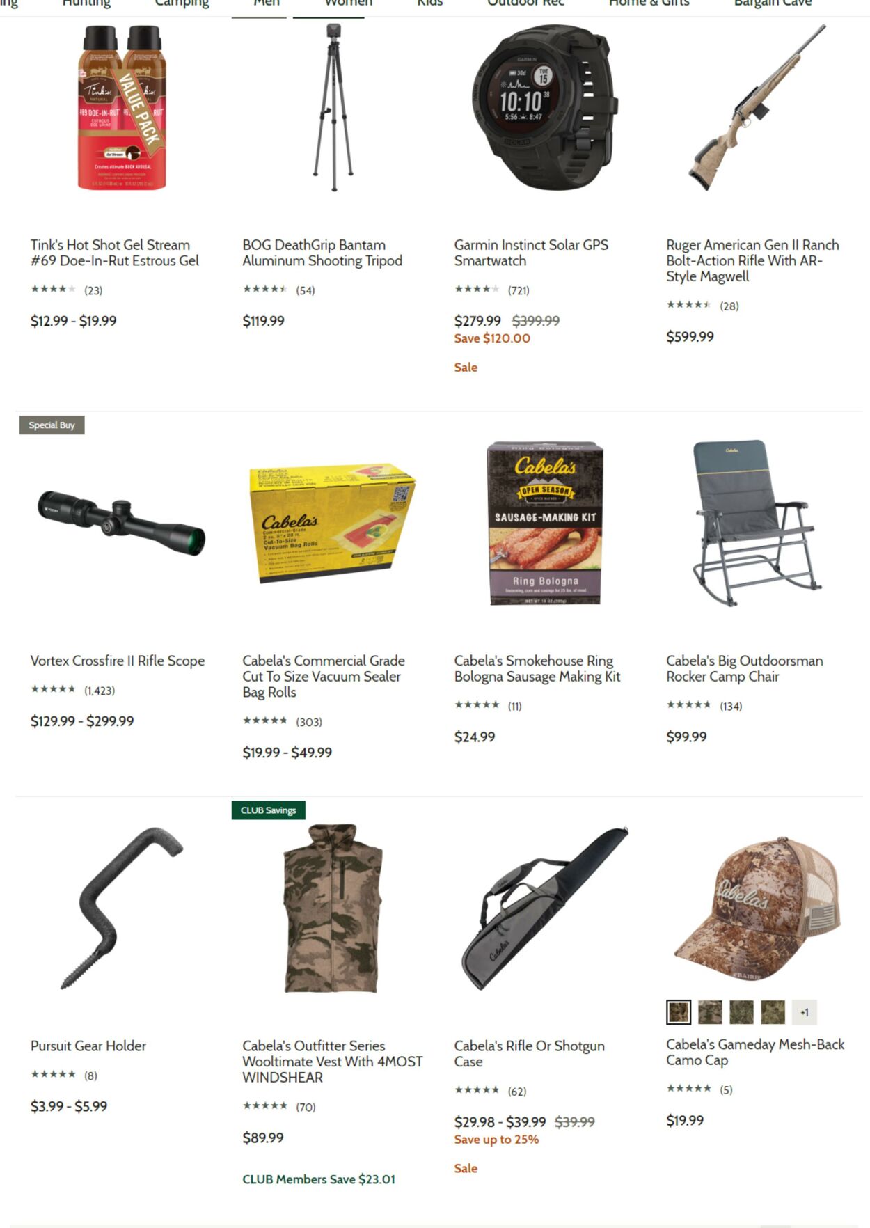 Cabela's Circulaires