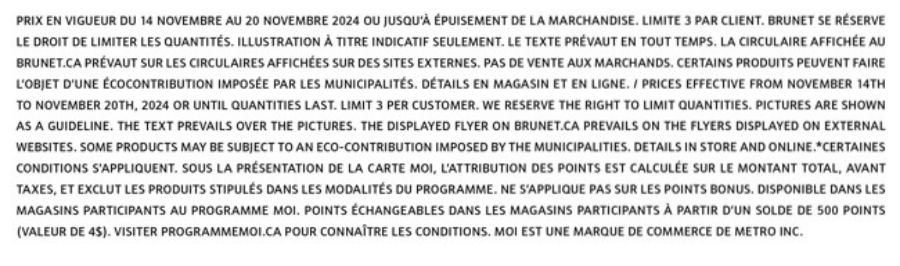 Circulaire Brunet 14.11.2024 - 20.11.2024