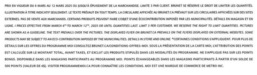 Circulaire Brunet 06.03.2025 - 12.03.2025