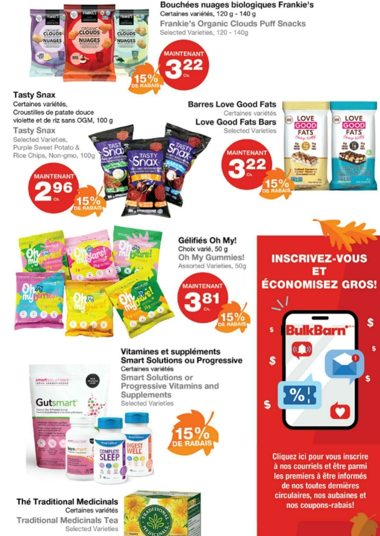 Circulaire Bulk Barn 10.10.2024 - 16.10.2024