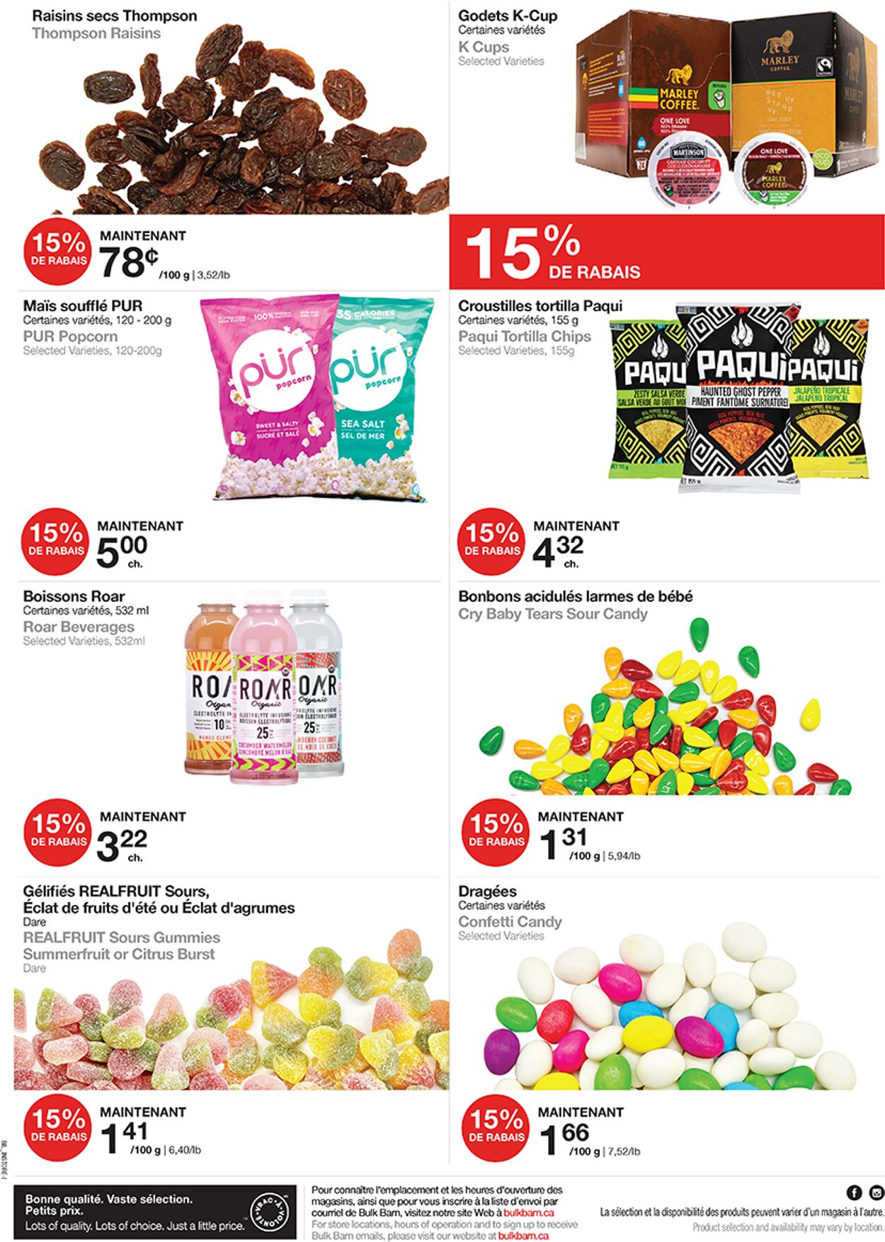 Circulaire Bulk Barn 19.06.2023 - 28.06.2023