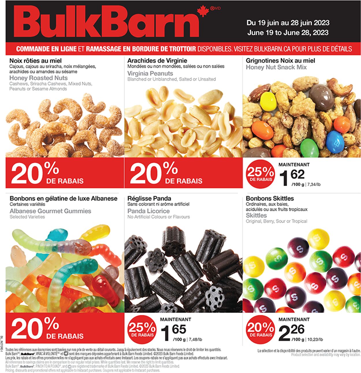 Circulaire Bulk Barn 19.06.2023 - 28.06.2023