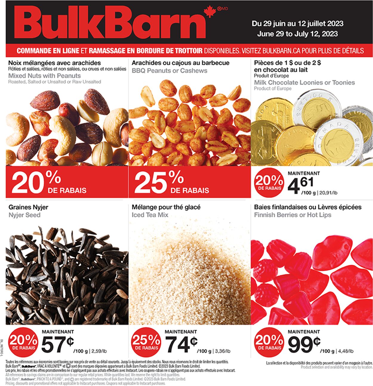 Circulaire Bulk Barn 29.06.2023 - 12.07.2023