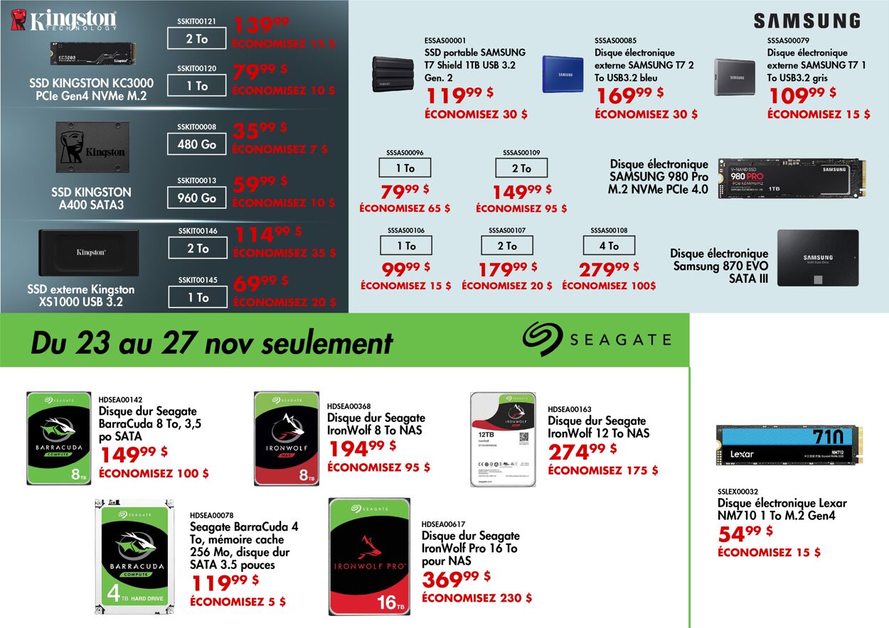 Circulaire Canada Computers 24.11.2023 - 30.11.2023