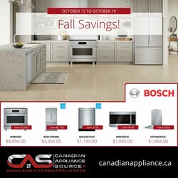 Circulaire Canadian Appliance Source 13.10.2022-19.10.2022