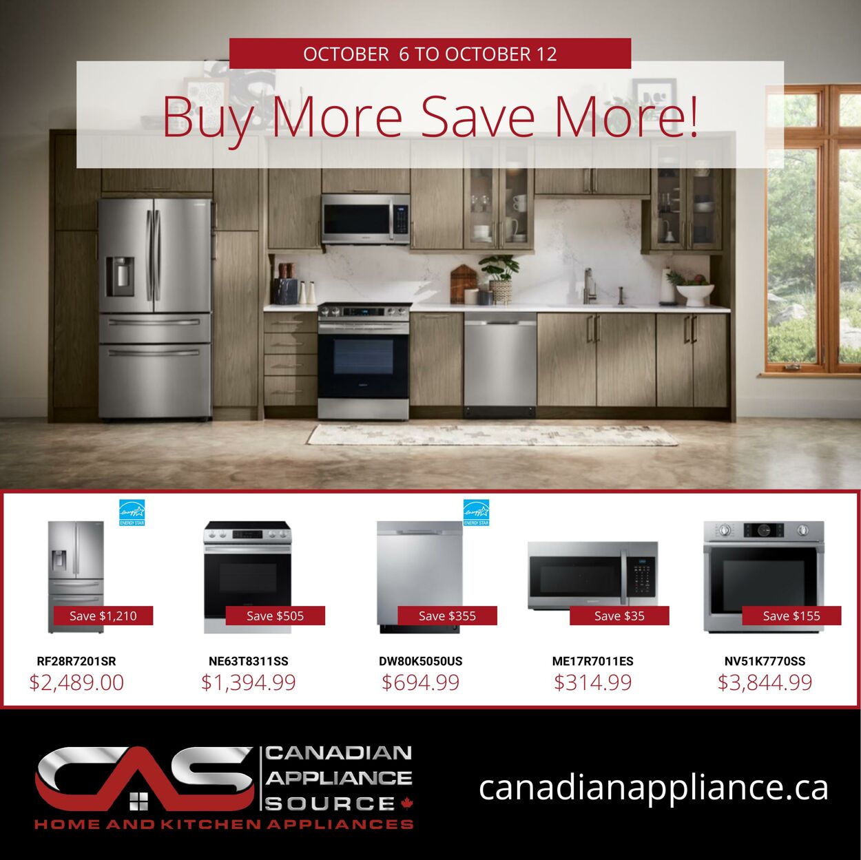 Circulaire Canadian Appliance Source 06.10.2022 - 12.10.2022