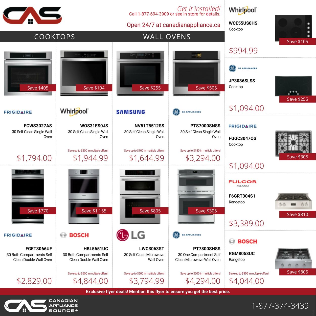 Circulaire Canadian Appliance Source 06.10.2022 - 12.10.2022