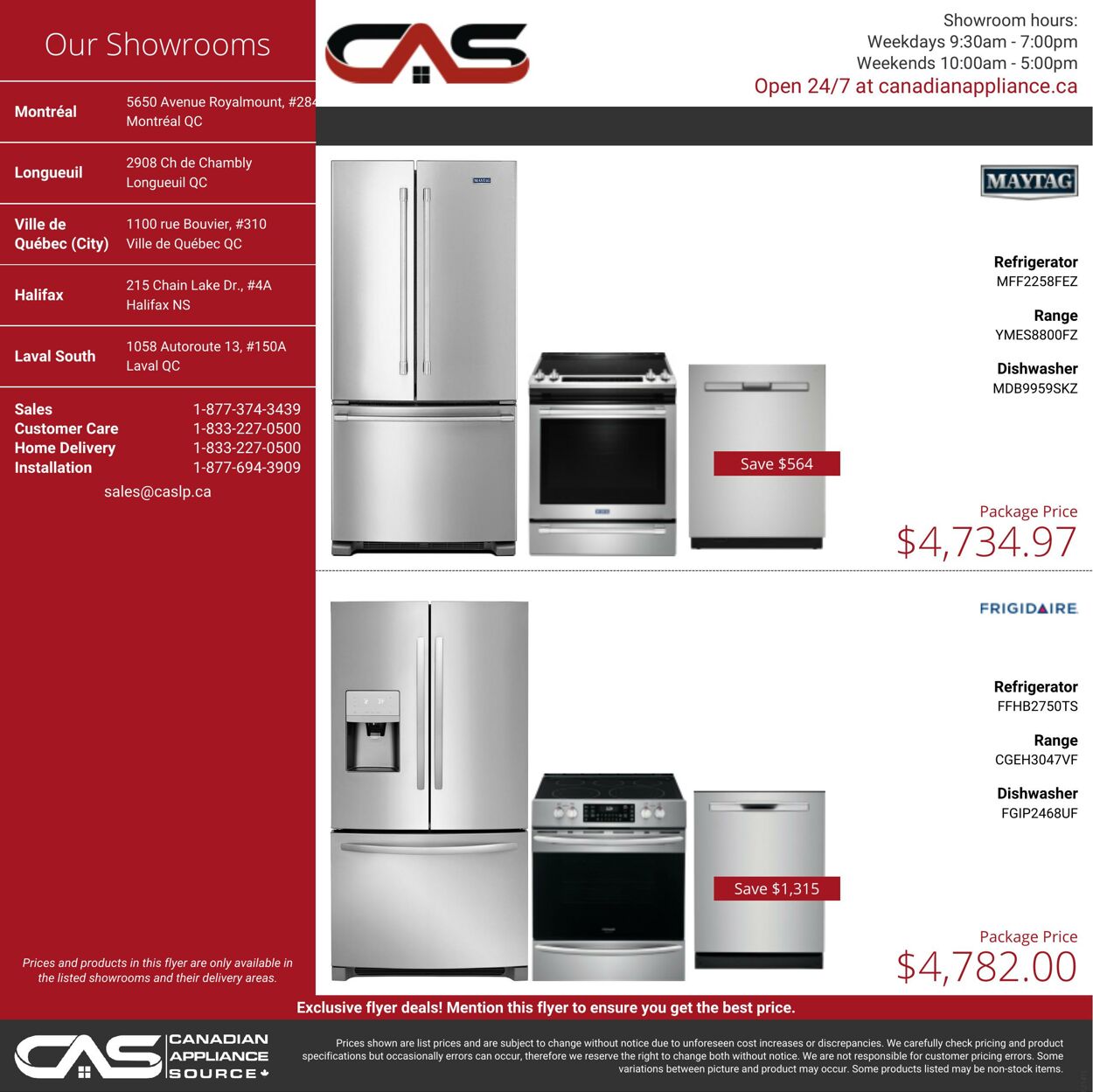 Circulaire Canadian Appliance Source 15.10.2021 - 21.10.2021