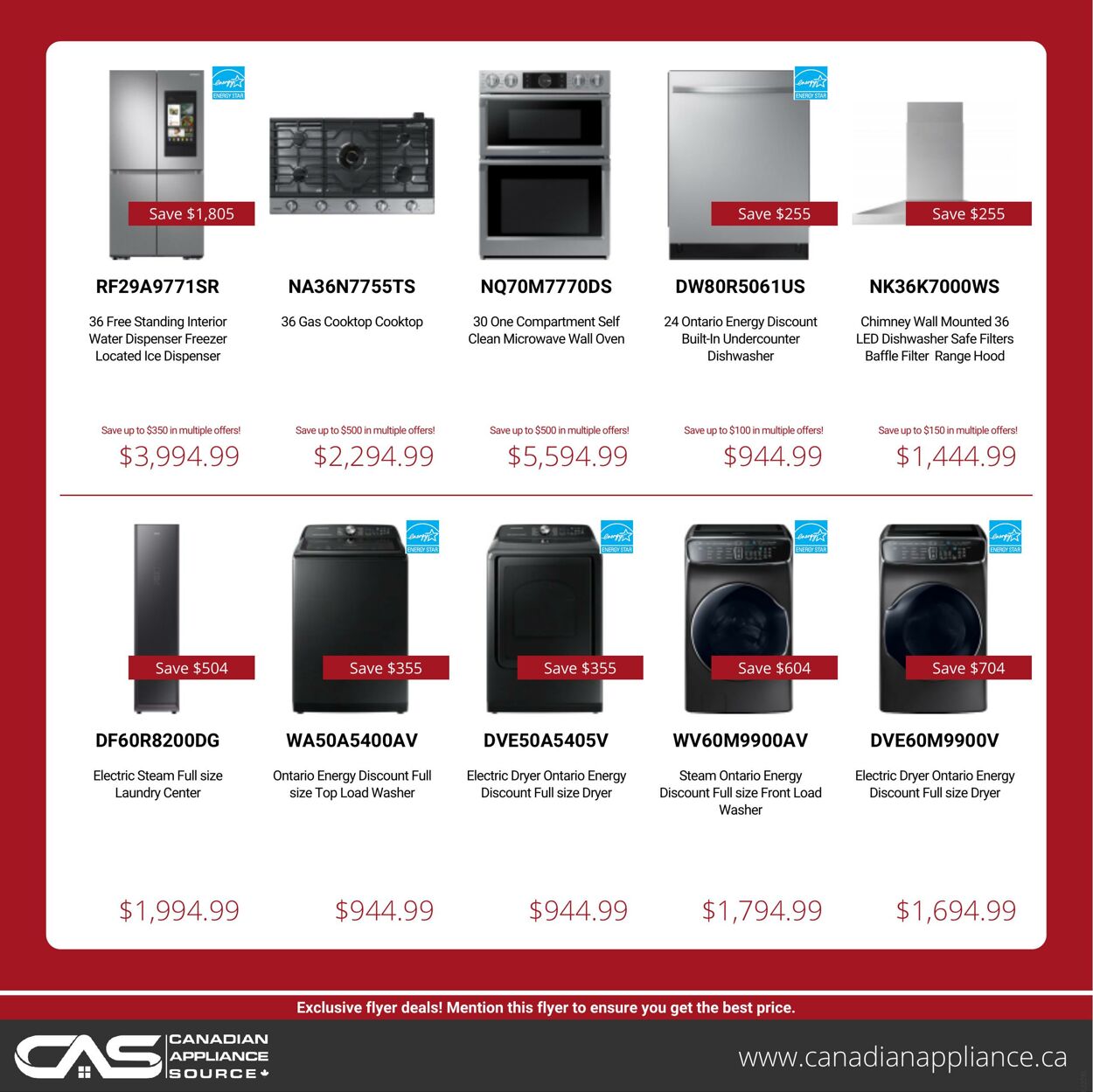 Circulaire Canadian Appliance Source 14.07.2022 - 20.07.2022