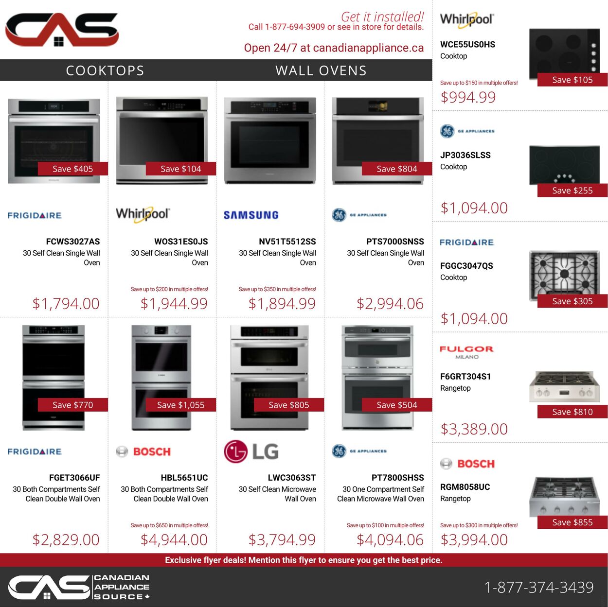 Circulaire Canadian Appliance Source 07.07.2022 - 13.07.2022