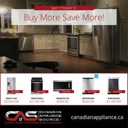 Circulaire Canadian Appliance Source 07.07.2022-13.07.2022