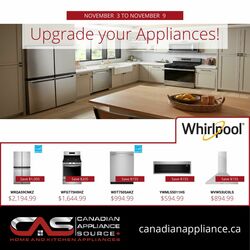 Circulaire Canadian Appliance Source 03.11.2022-09.11.2022