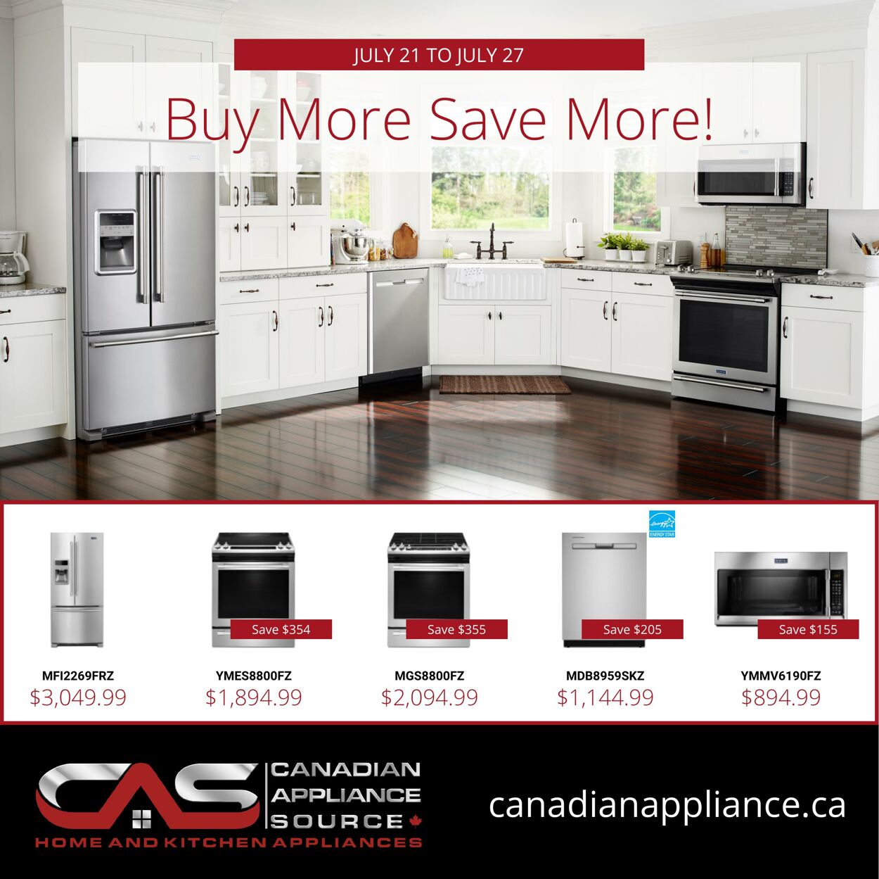 Circulaire Canadian Appliance Source 21.07.2022-27.07.2022