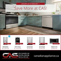 Circulaire Canadian Appliance Source 26.01.2023 - 01.02.2023