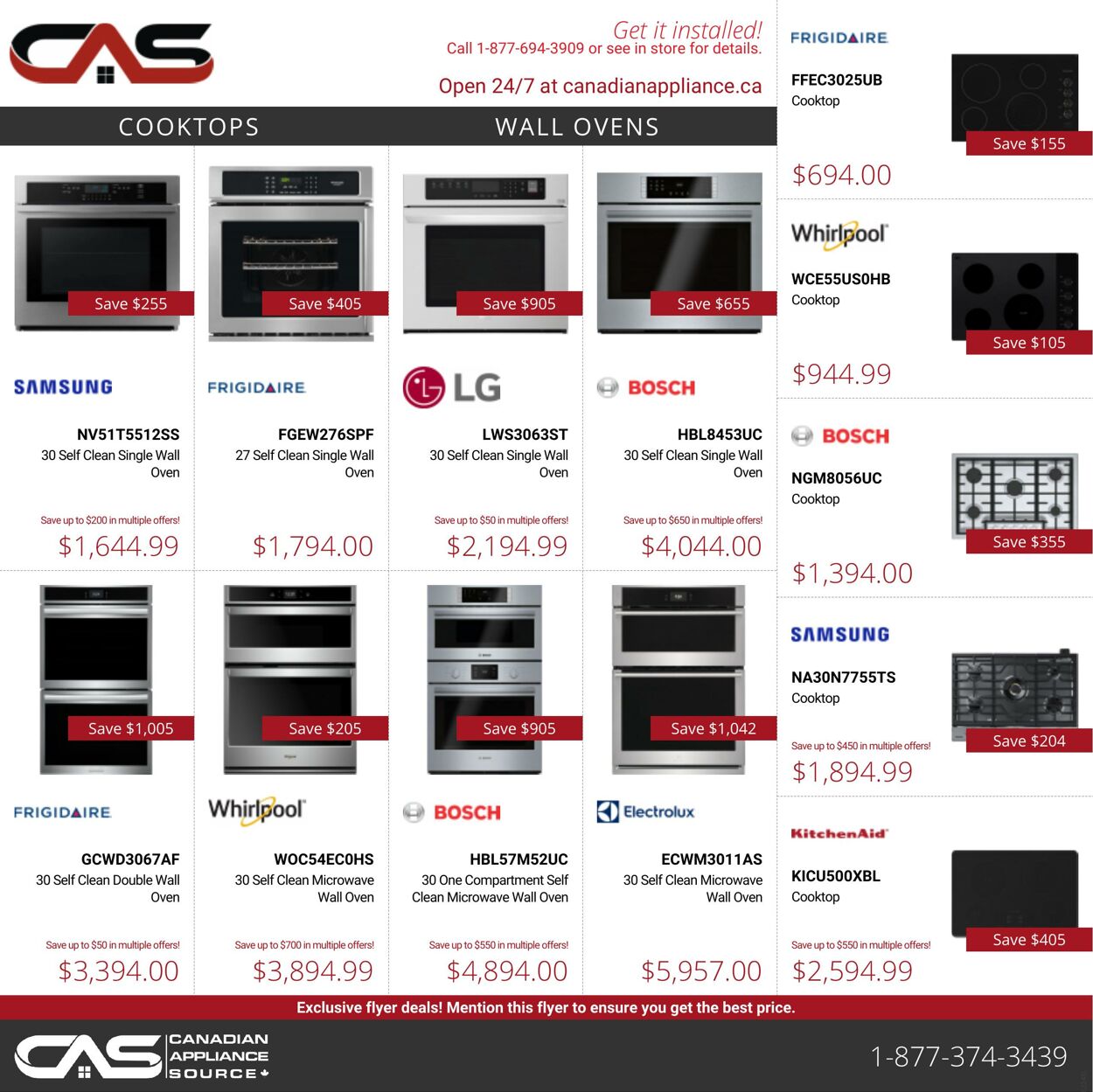 Circulaire Canadian Appliance Source 10.11.2022 - 16.11.2022