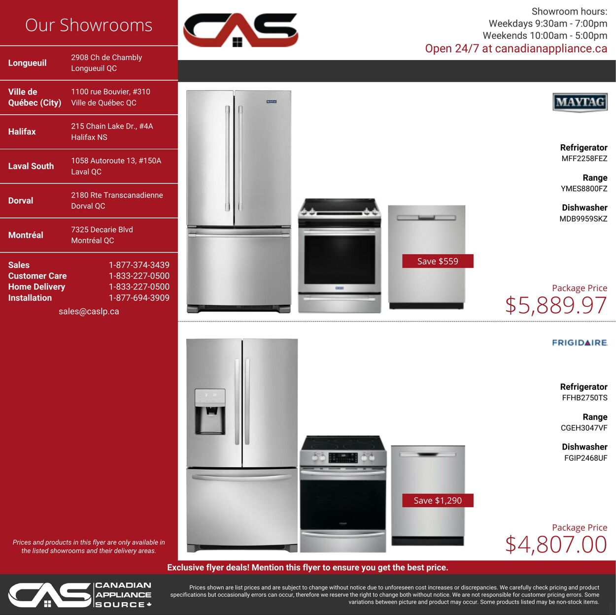 Circulaire Canadian Appliance Source 30.06.2022 - 06.07.2022
