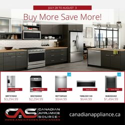 Circulaire Canadian Appliance Source 28.07.2022-03.08.2022