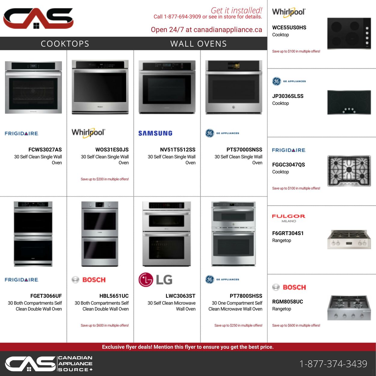 Circulaire Canadian Appliance Source 08.09.2022 - 14.09.2022