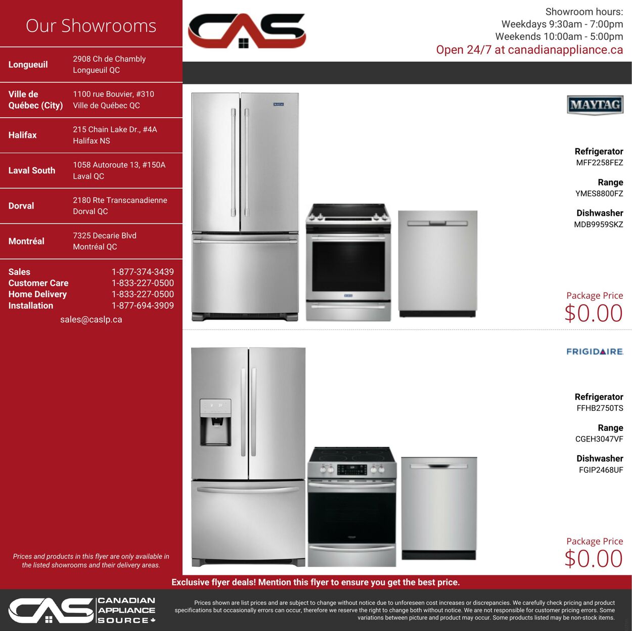 Circulaire Canadian Appliance Source 08.09.2022 - 14.09.2022