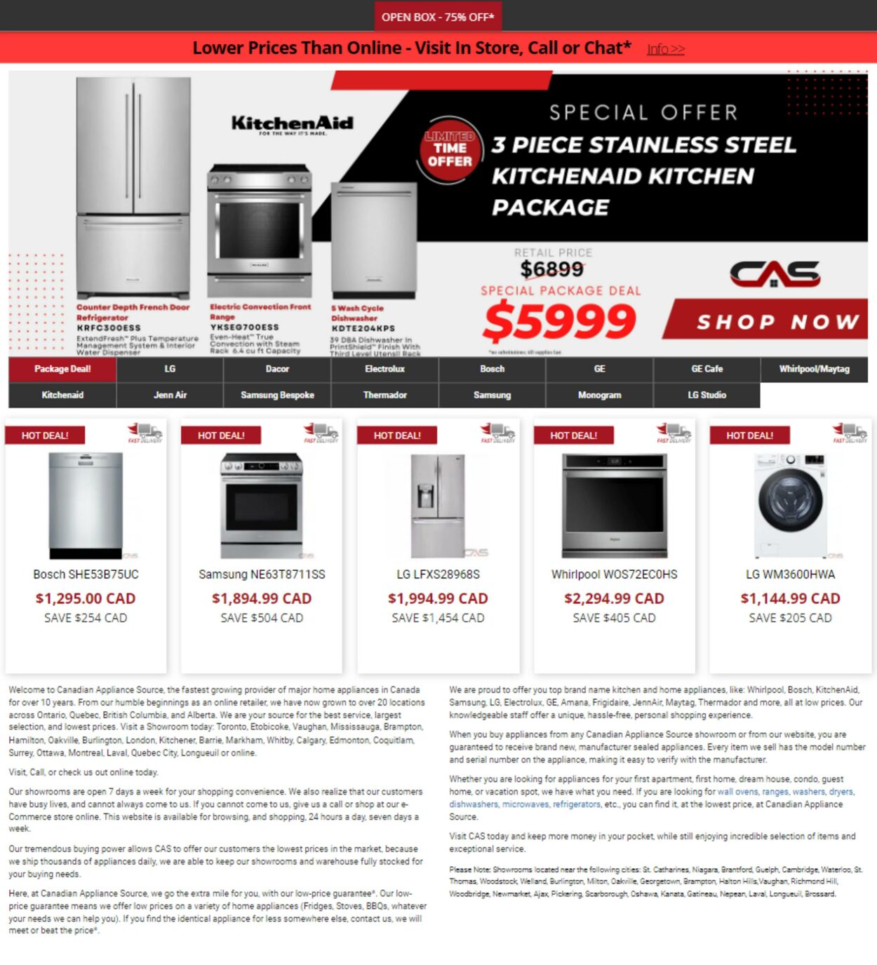 Circulaire Canadian Appliance Source 27.04.2023 - 03.05.2023