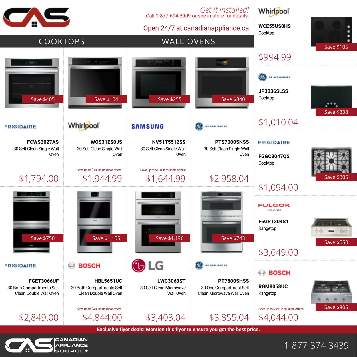 Circulaire Canadian Appliance Source 22.09.2022-28.09.2022