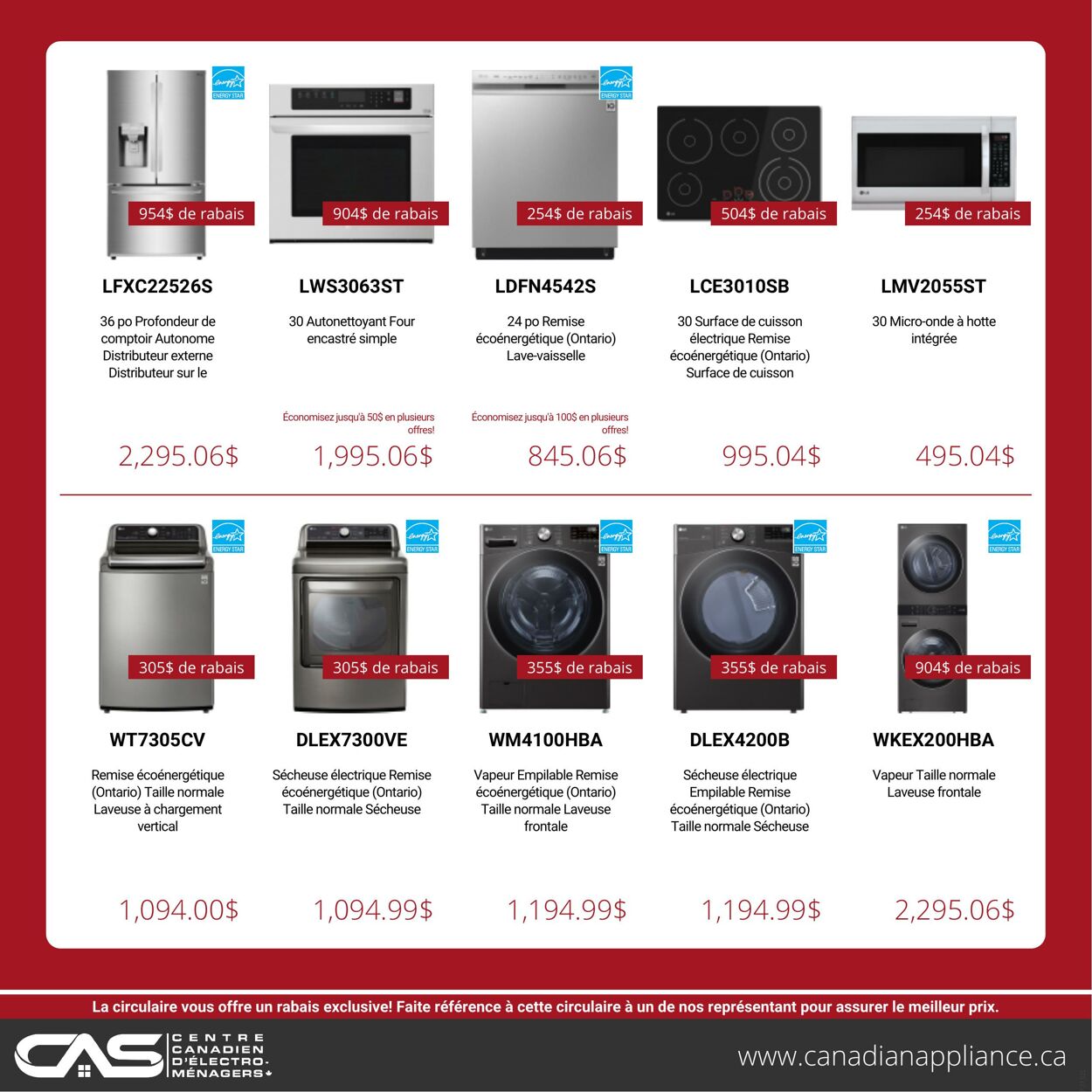 Circulaire Canadian Appliance Source 31.01.2022 - 06.02.2022