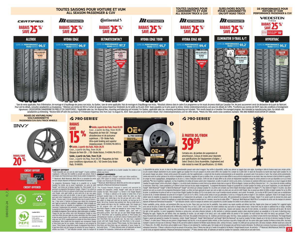 Circulaire Canadian Tire 01.08.2024 - 07.08.2024