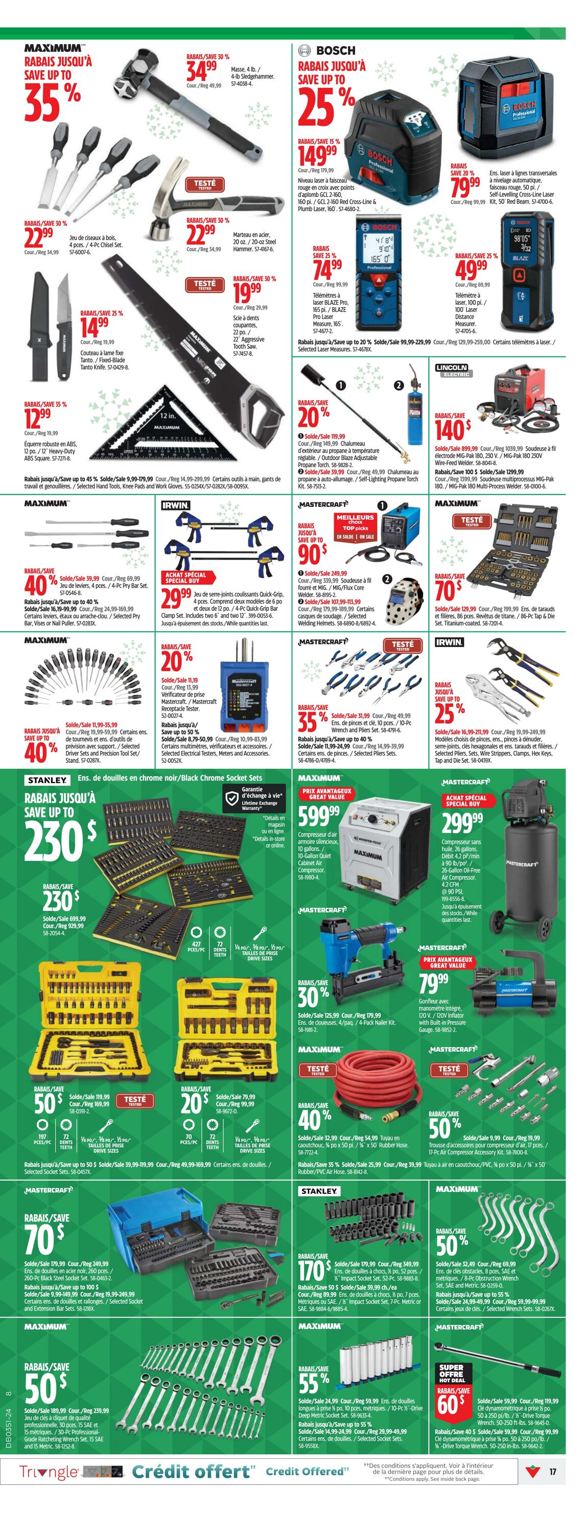 Circulaire Canadian Tire 12.12.2024 - 22.12.2024