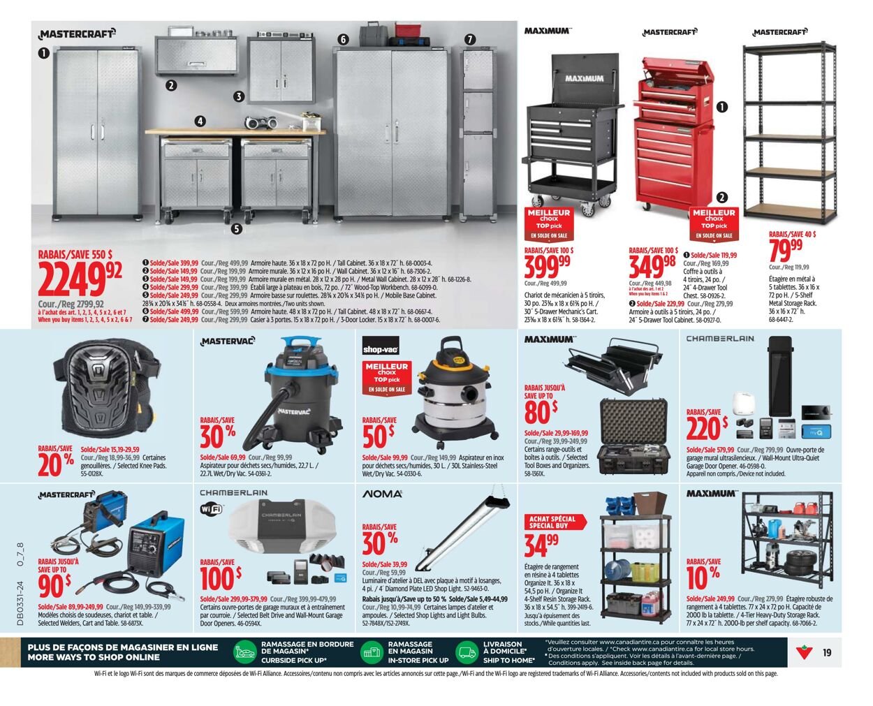 Circulaire Canadian Tire 25.07.2024 - 31.07.2024