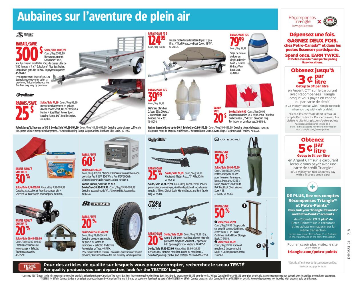 Circulaire Canadian Tire 25.07.2024 - 31.07.2024