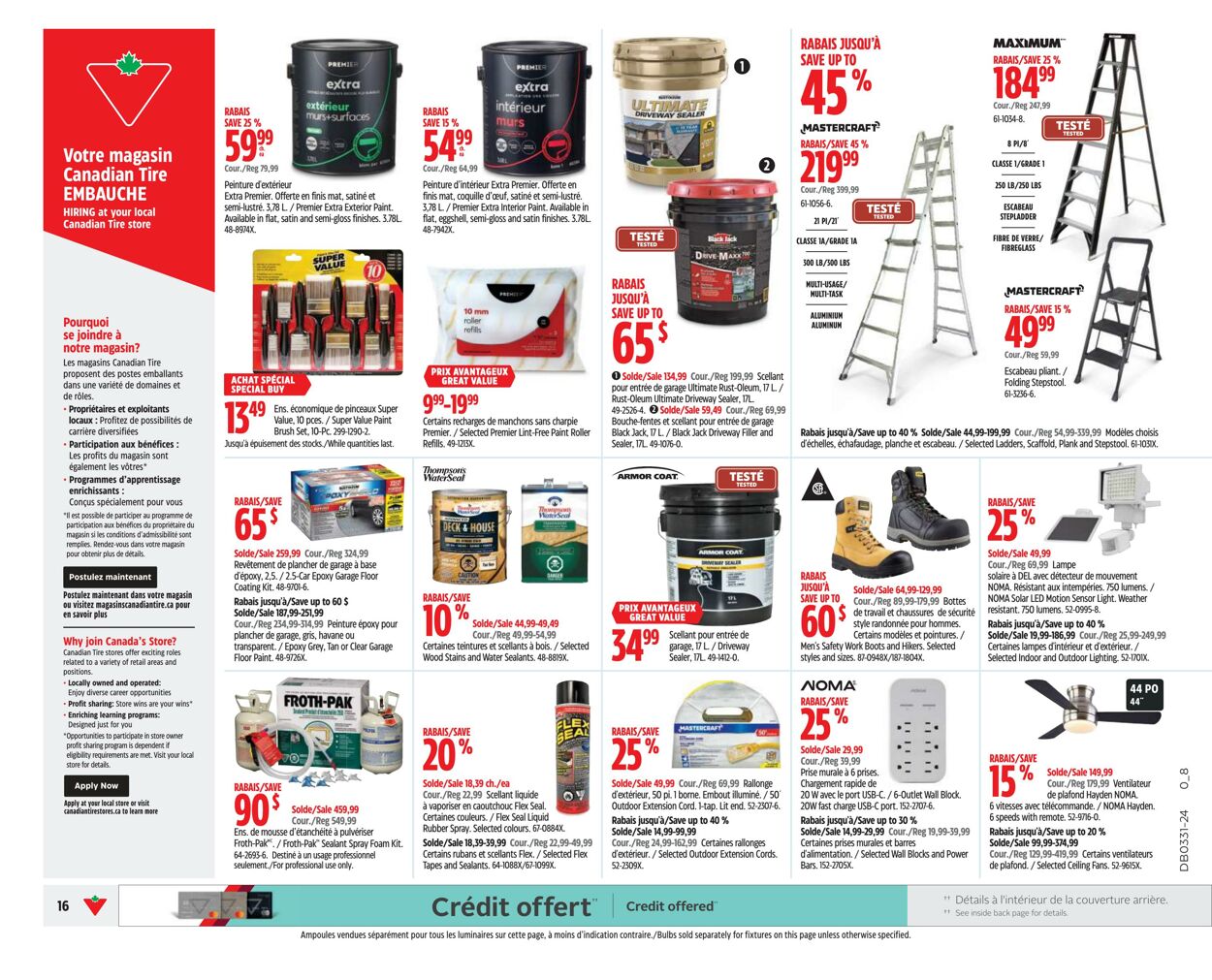 Circulaire Canadian Tire 25.07.2024 - 31.07.2024