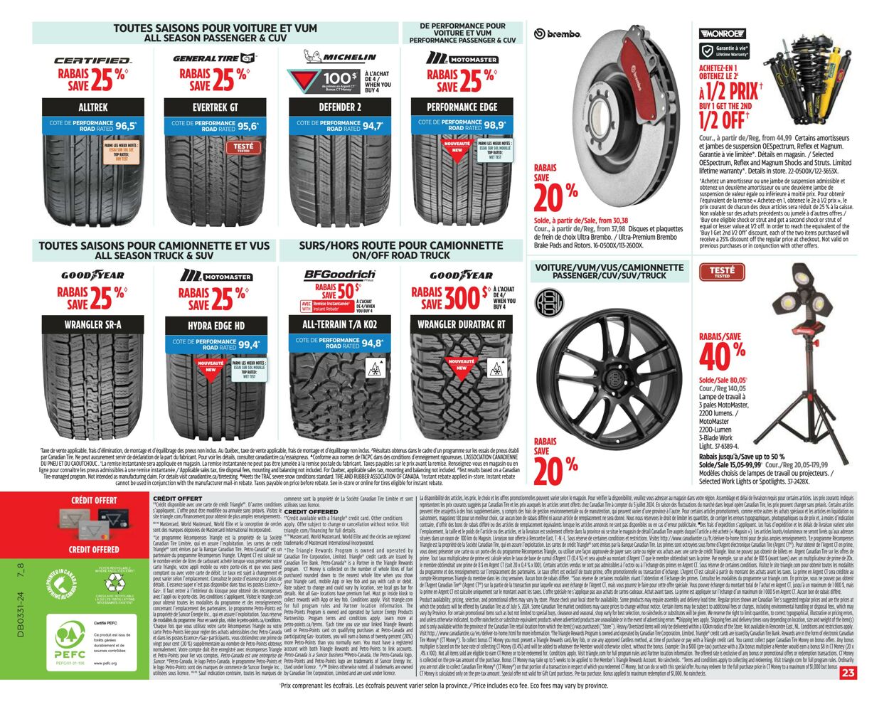 Circulaire Canadian Tire 25.07.2024 - 31.07.2024