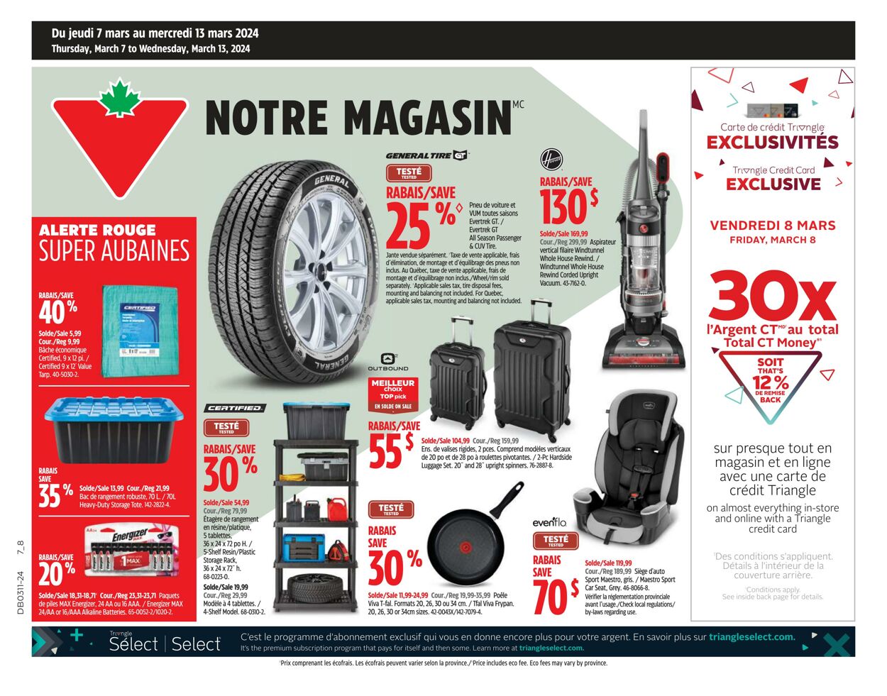 Circulaire Canadian Tire 07.03.2024 - 13.03.2024