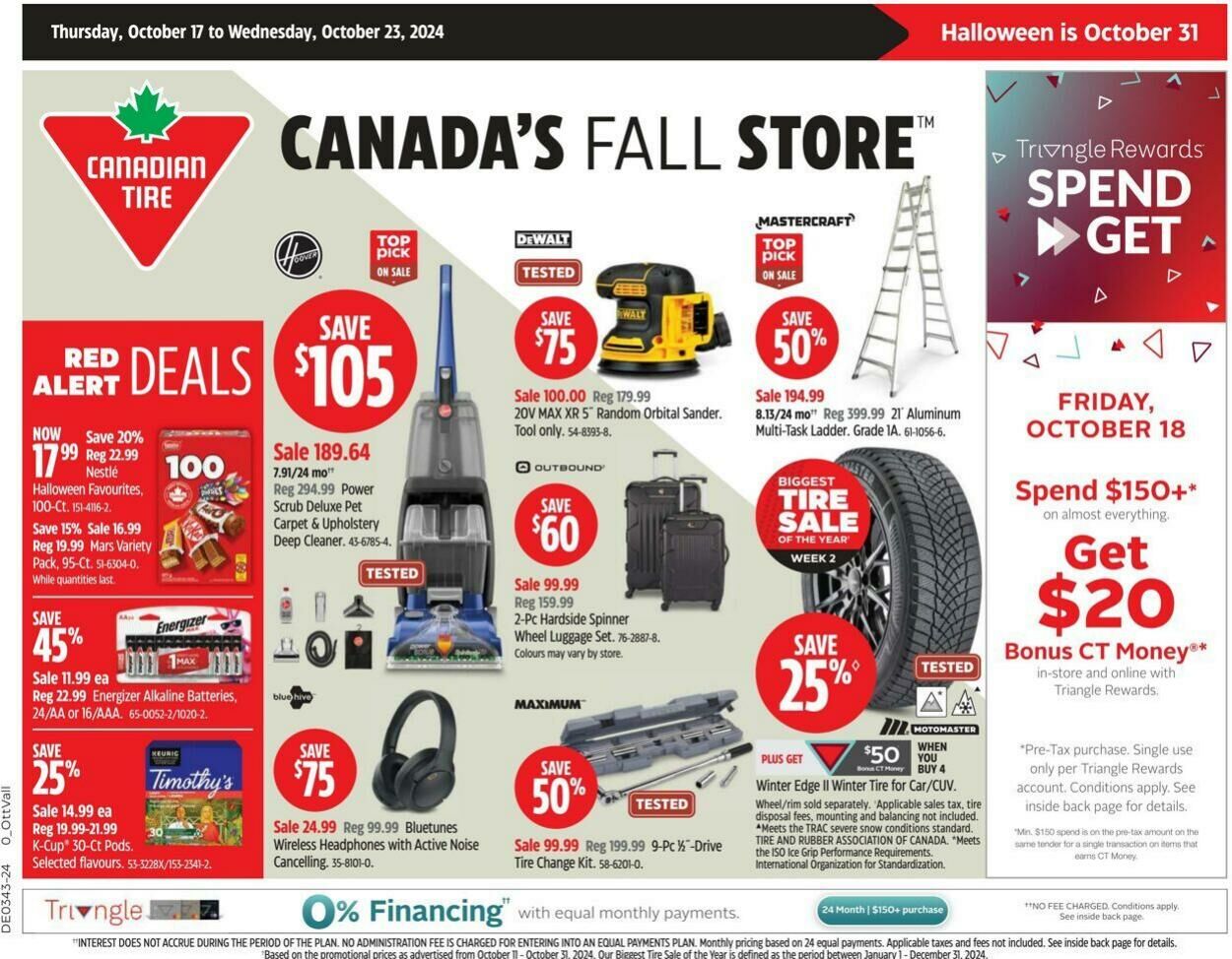 Circulaire Canadian Tire 17.10.2024 - 23.10.2024