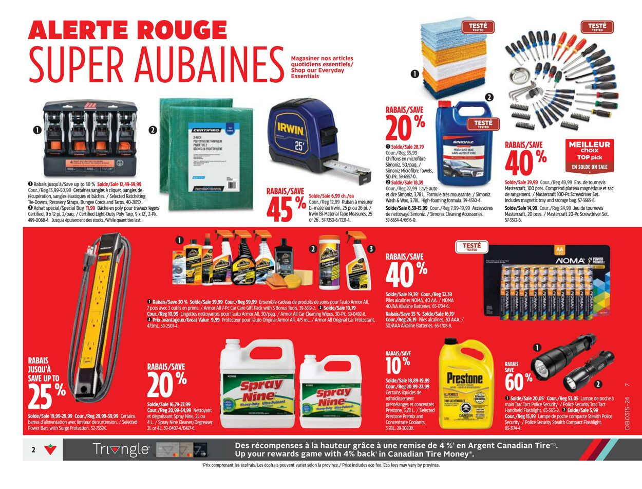 Circulaire Canadian Tire 04.04.2024 - 10.04.2024
