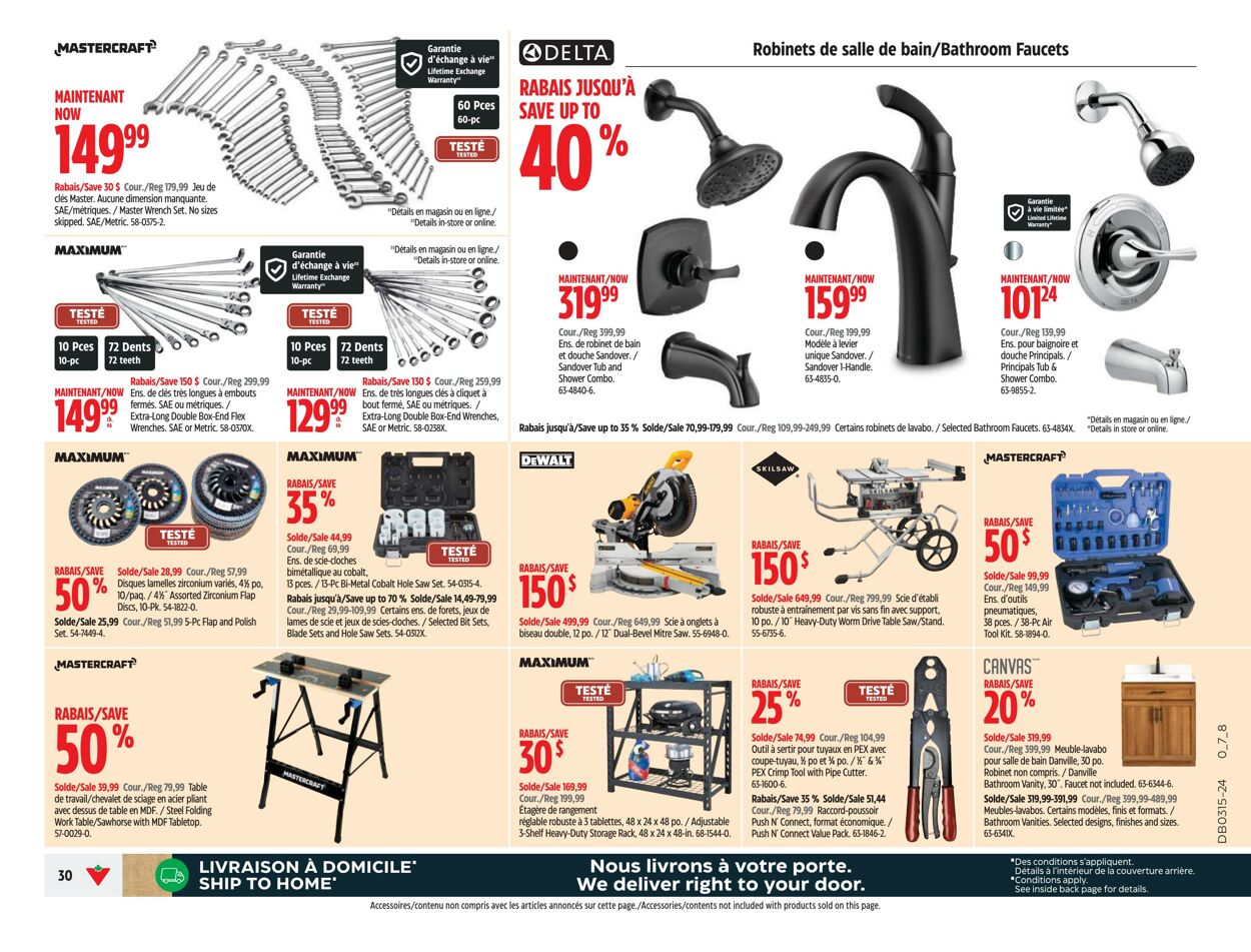 Circulaire Canadian Tire 04.04.2024 - 10.04.2024