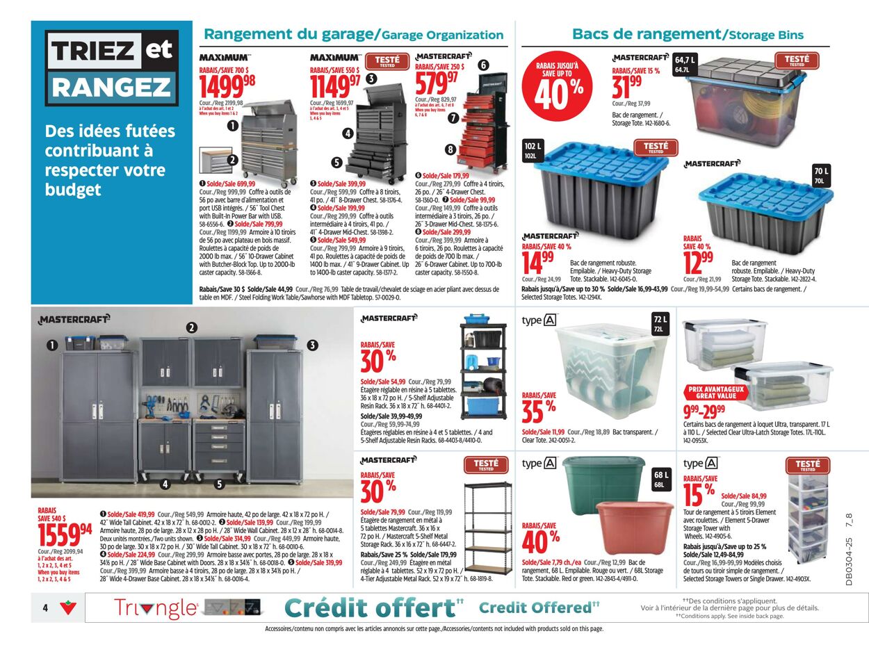 Circulaire Canadian Tire 16.01.2025 - 22.01.2025