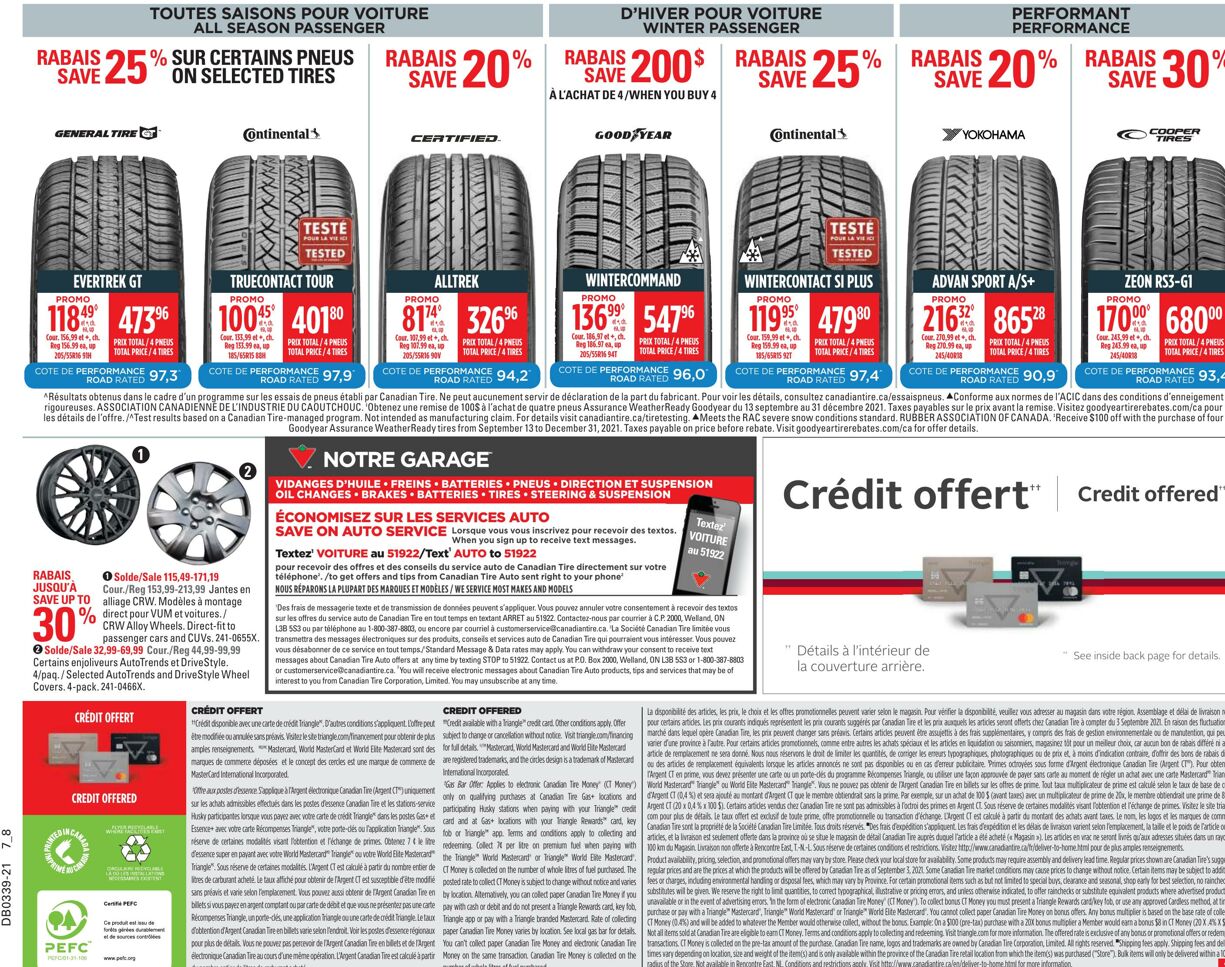 Circulaire Canadian Tire 22.09.2021 - 28.09.2021