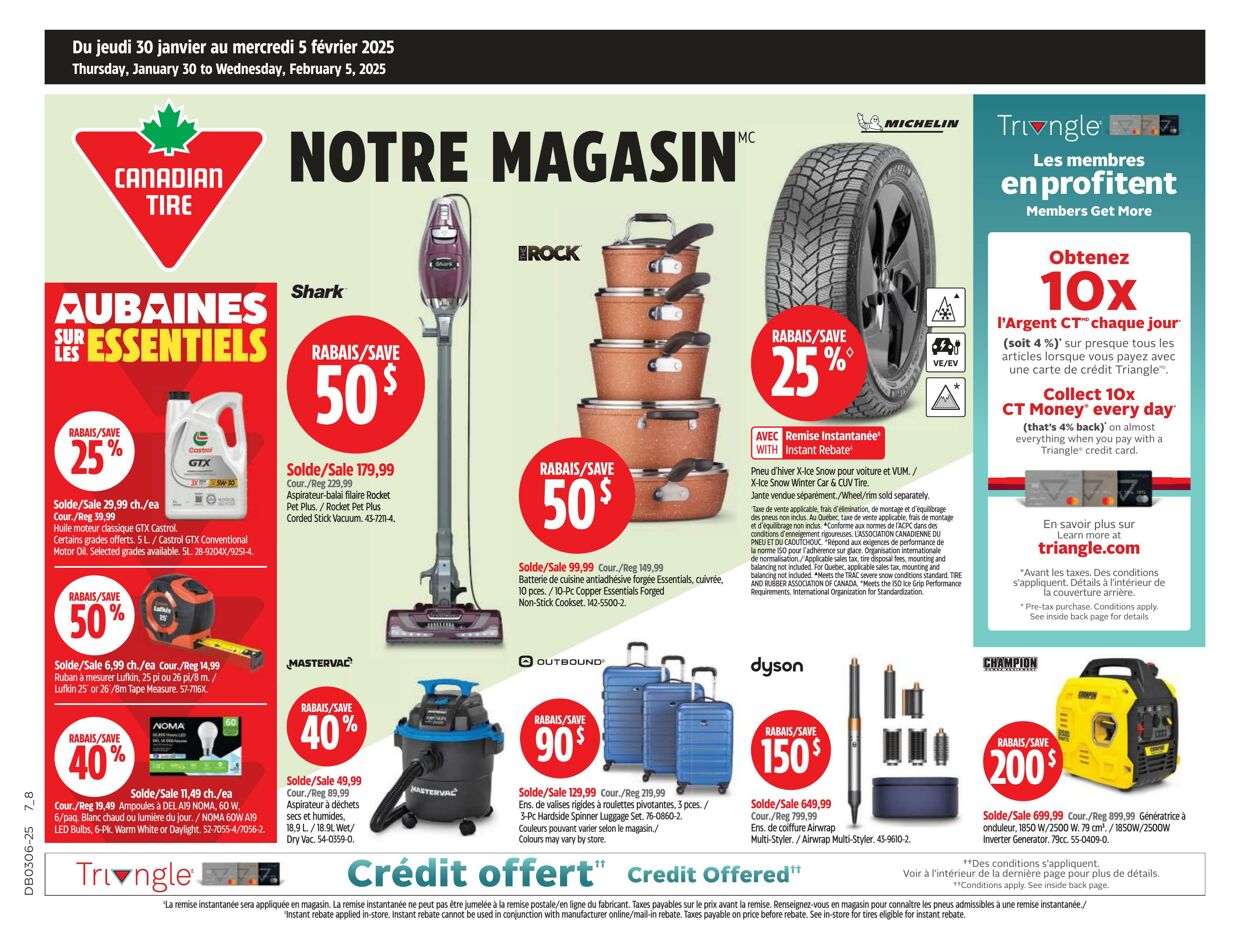 Circulaire Canadian Tire 30.01.2025 - 05.02.2025