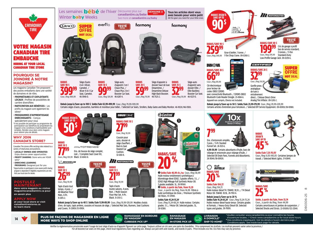 Circulaire Canadian Tire 30.01.2025 - 05.02.2025