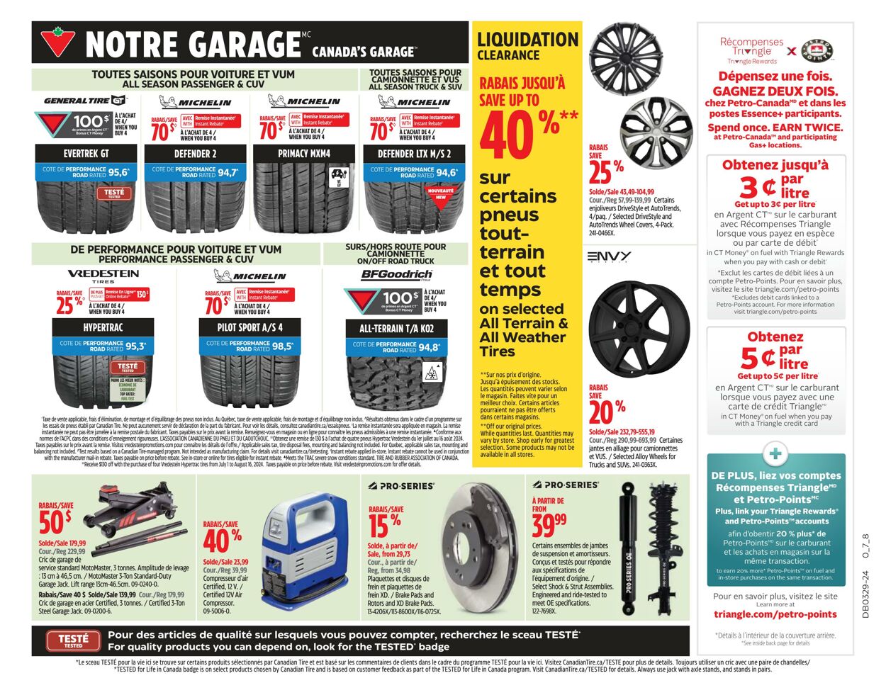 Circulaire Canadian Tire 11.07.2024 - 17.07.2024