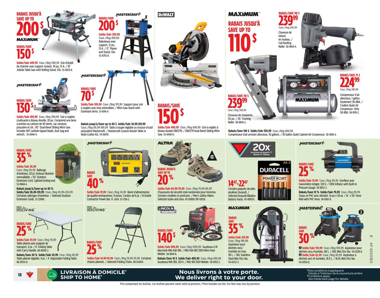 Circulaire Canadian Tire 11.07.2024 - 17.07.2024