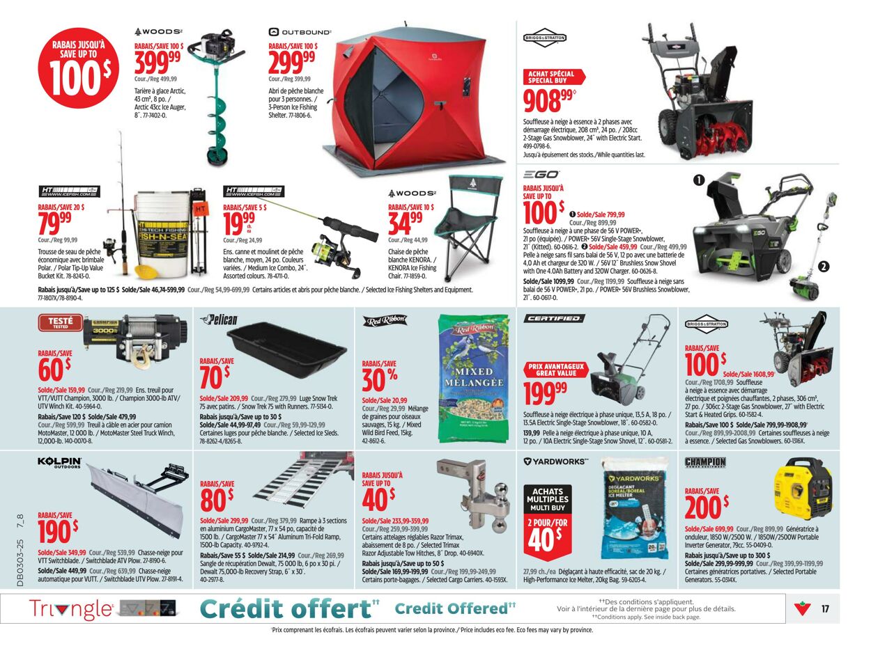 Circulaire Canadian Tire 09.01.2025 - 15.01.2025