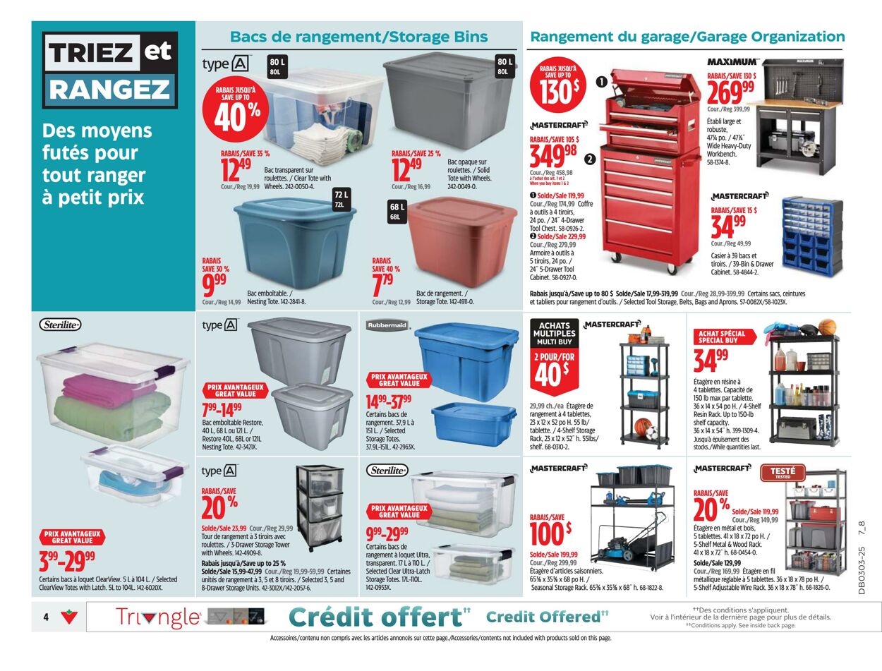 Circulaire Canadian Tire 09.01.2025 - 15.01.2025