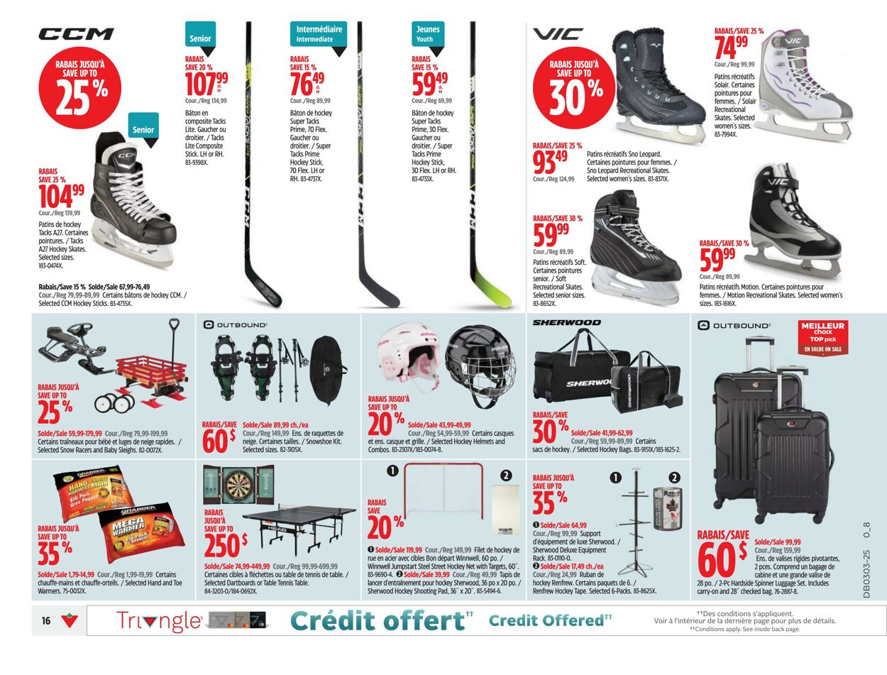 Circulaire Canadian Tire 09.01.2025 - 15.01.2025