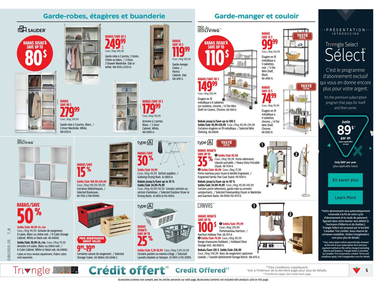 Circulaire Canadian Tire 09.01.2025 - 15.01.2025