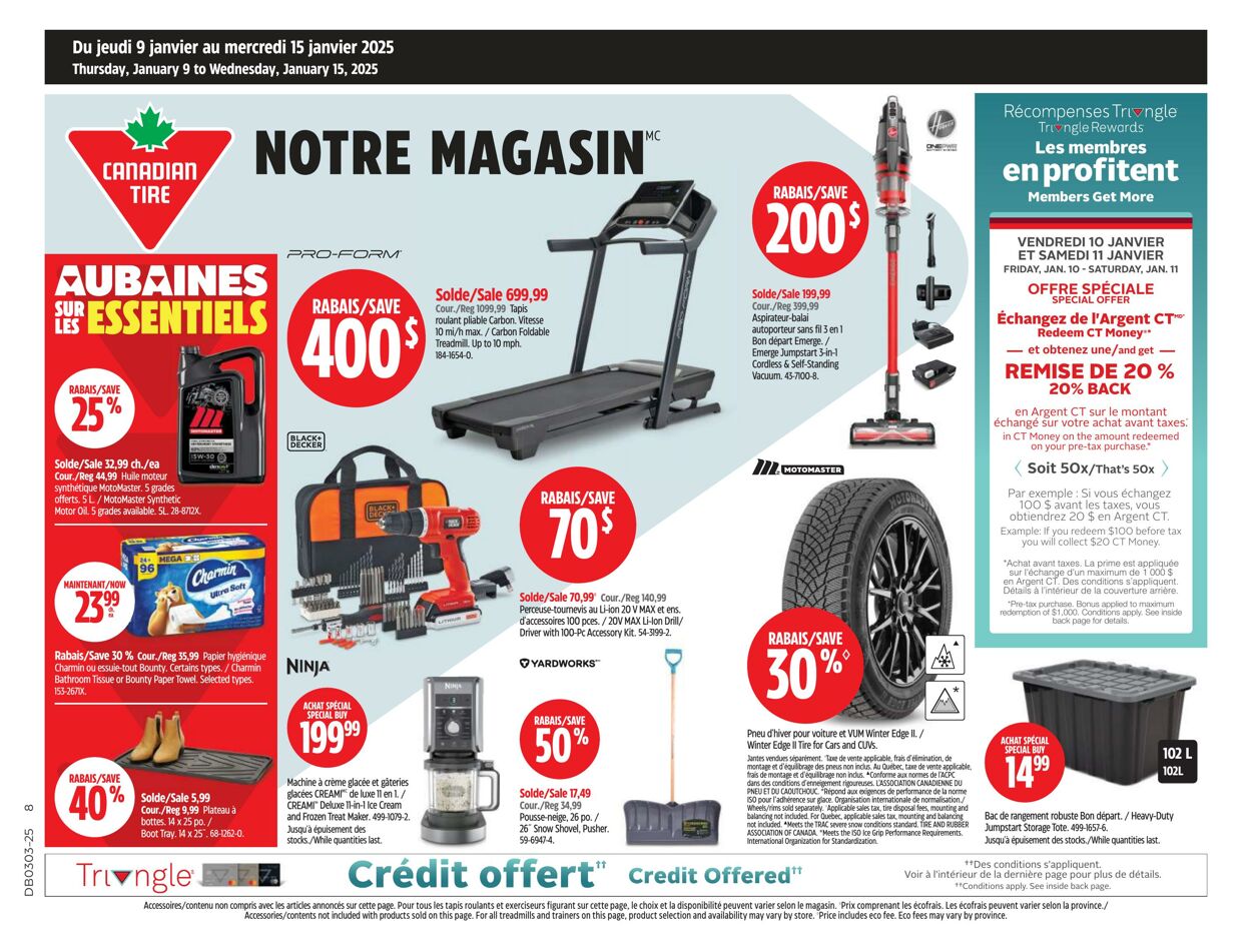 Circulaire Canadian Tire 09.01.2025 - 15.01.2025