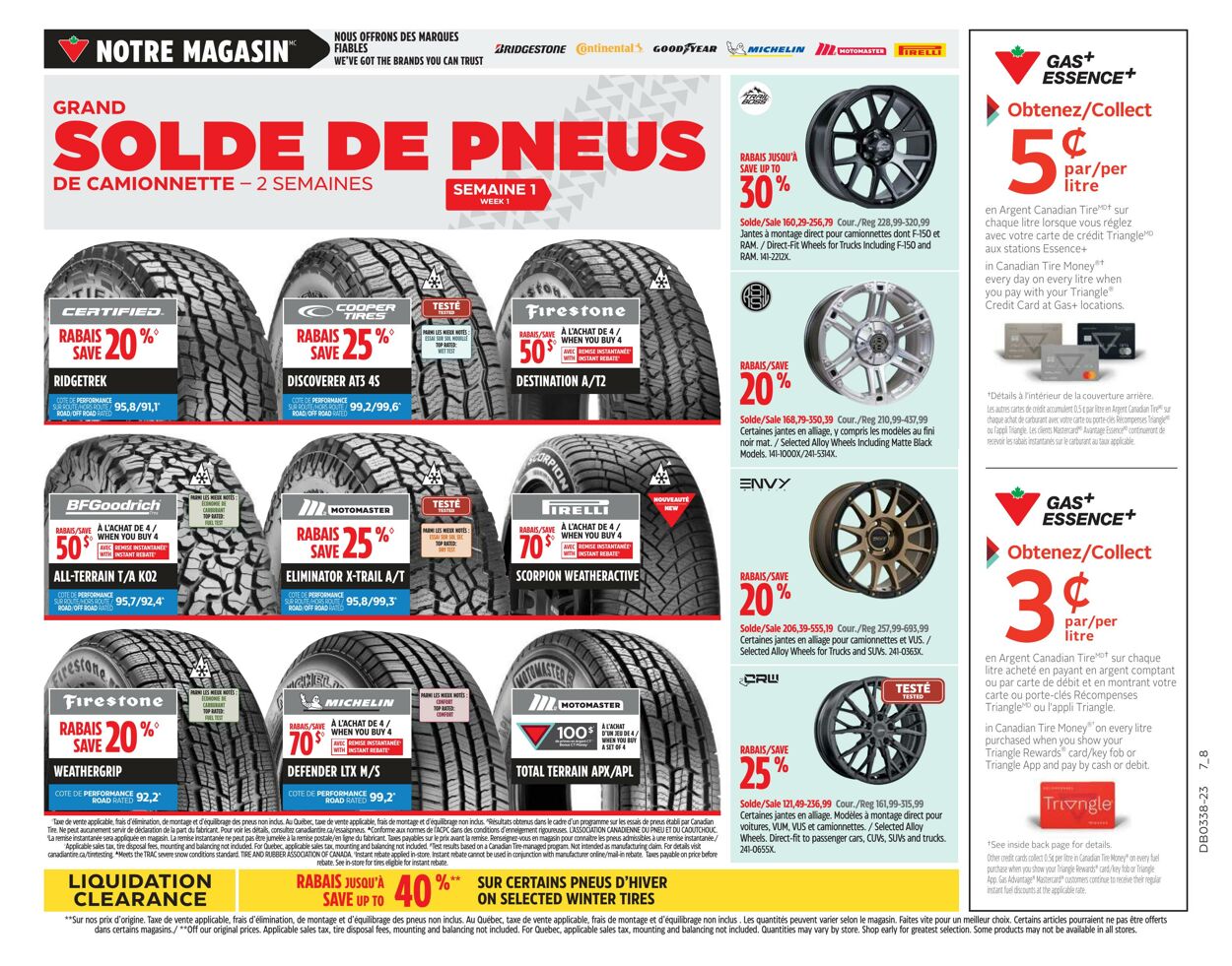 Circulaire Canadian Tire 14.09.2023 - 20.09.2023